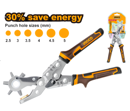 Cleste perforator pentru gaurit curele - 6 dimensiuni