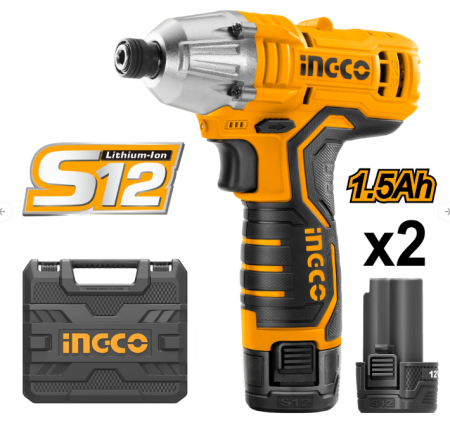 Autofiletante - Filetanta cu Impact 12V 100Nm 2 Acumulatori Accesorii