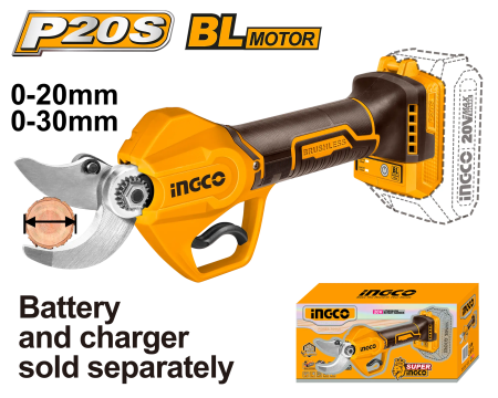 Casă și grădină - Foarfeca Electrica 20V Brushless INGCO taiere 30mm