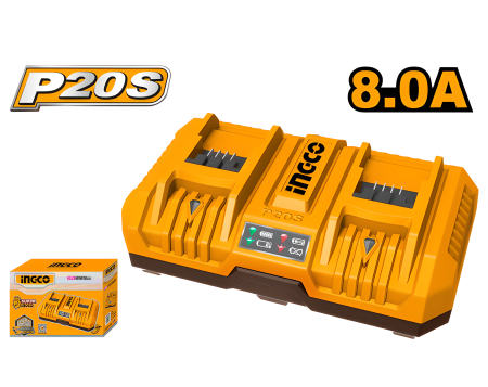 Construcție, renovare - Încărcător Dublu INGCO 20V 8Ah P20S