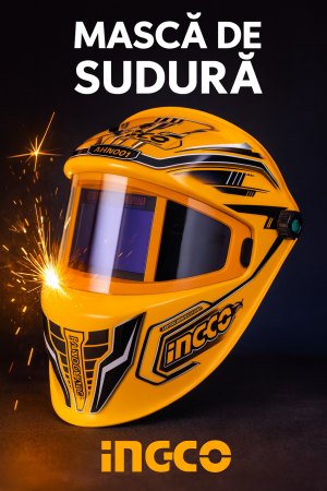 Masca pentru Sudură Automată cu Cristale Lichide – Protecție și Reglaj Avansat [1]