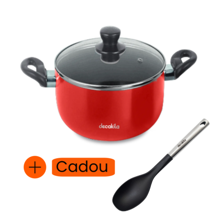 Oale și vase de gătit - oala-antiaderenta-aluminiu-capac-sticla-24cm-domag