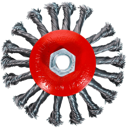 Accesorii pentru polizor - Perie Sârmă Plată Flex 4.5" Dură