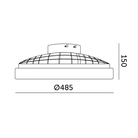 Plafoniera LED cu Ventilator Kobi Windstar 48W+15W Negru [4]
