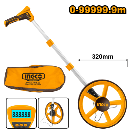 Accesorii scule electrice - Roată de Măsurare cu Afișaj Electronic și Tijă Telescopică