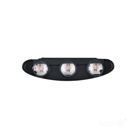 Set 4 aplice de perete exterior LED LUMEPRA 6W 3000K IP54 negru Kobi [5]