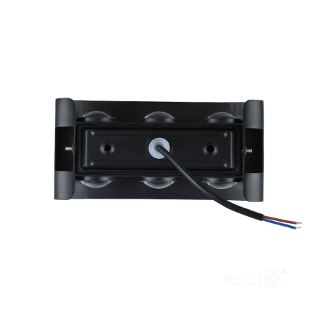 Set 4 aplice de perete exterior LED LUMEPRA 6W 3000K IP54 negru Kobi [7]