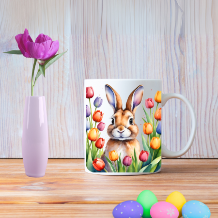 Set cadouri personalizate cu iepuras si lalele colorate [1]