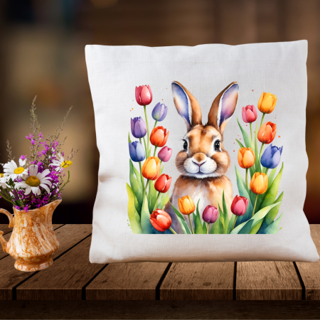 Set cadouri personalizate cu iepuras si lalele colorate [7]