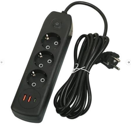 Set 2x Prelungitor 3m + Covoraș Gri Cadou DOMAG [1]