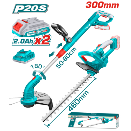 Trimmere - Set trimmer și foarfecă gard viu TOTAL 20V