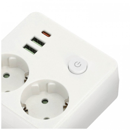 Splitter LINEA PRO FL2 2x230V + USB-A + USB-C Alb Kobi [1]