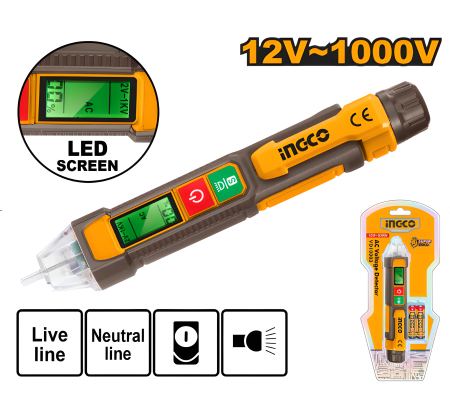 Testere electrice - Șurubelniță digitală pentru control tensiune 12V–1000V