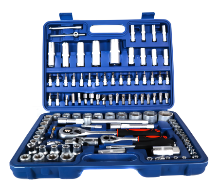 Trusă tubulare - Trusă tubulare și imbusuri 108 piese GEO – clichet, TORX, HEX, Cr-V