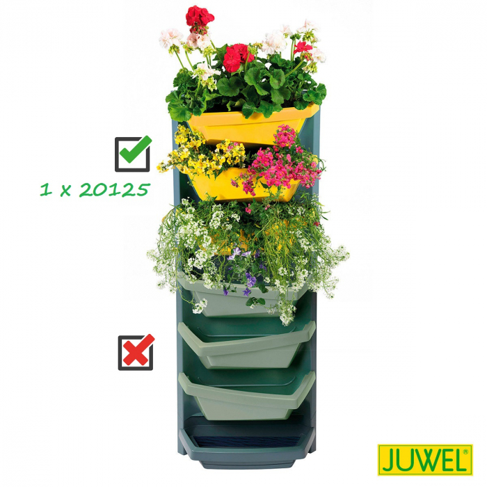 Gradina Verticala Juwel Extensie, 48 x 24 x 56 cm - Galben [3]