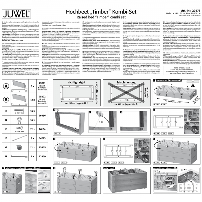 Set Jardiniera de gradina Juwel Timber Kombi, 360 L [4]