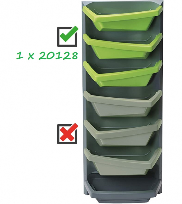 Gradina Verticala Juwel Extensie, 48 x 24 x 56 cm - lime [2]
