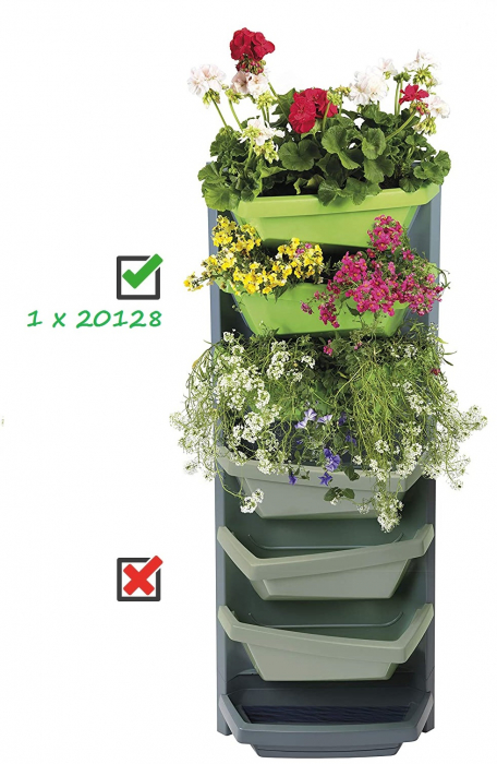Gradina Verticala Juwel Extensie, 48 x 24 x 56 cm - lime [3]