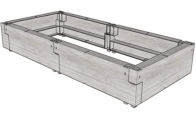 Jardiniera de gradina Juwel Timber - 1 nivel, 120 L [4]