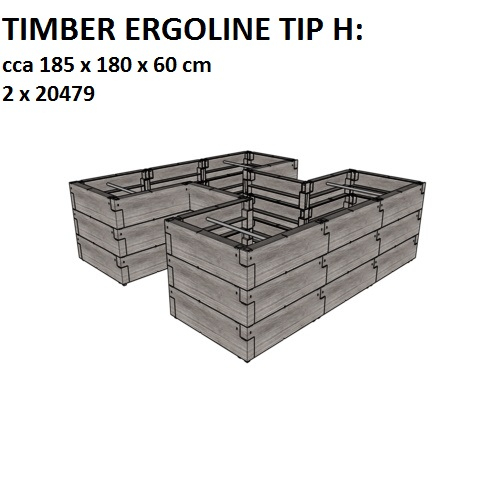 Jardiniera de gradina Juwel Timber Ergoline, 790 L [5]