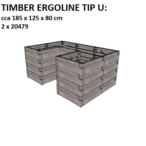 Jardiniera de gradina Juwel Timber Ergoline, 790 L [2]