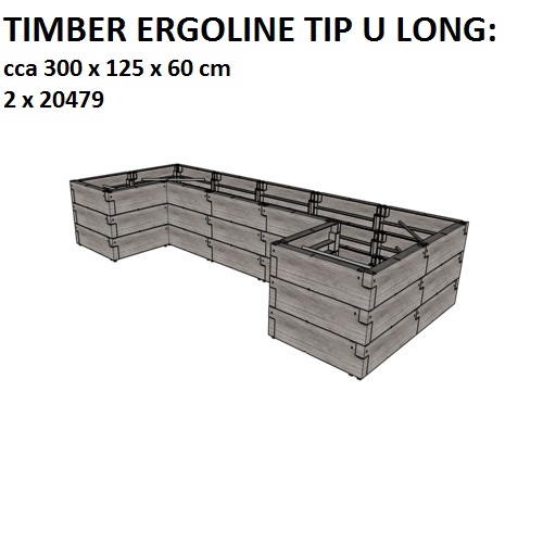 Jardiniera de gradina Juwel Timber Ergoline, 790 L [3]