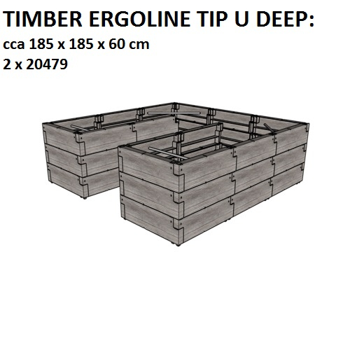 Jardiniera de gradina Juwel Timber Ergoline, 790 L [4]