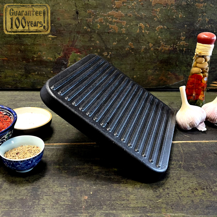 Presa pentru Grill Patrata din Fonta Maysternya MS220 – 21x21 cm, 3.5 kg [3]