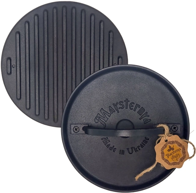 Presa pentru Grill Rotunda din Fonta Maysternya MS210 – Diametru 20 cm, 3.3 kg [2]