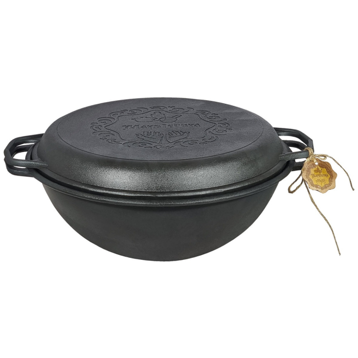 Set Ceaun din Fonta Maysternya V12CPGr – 12 L cu Capac Tigaie Grill [2]