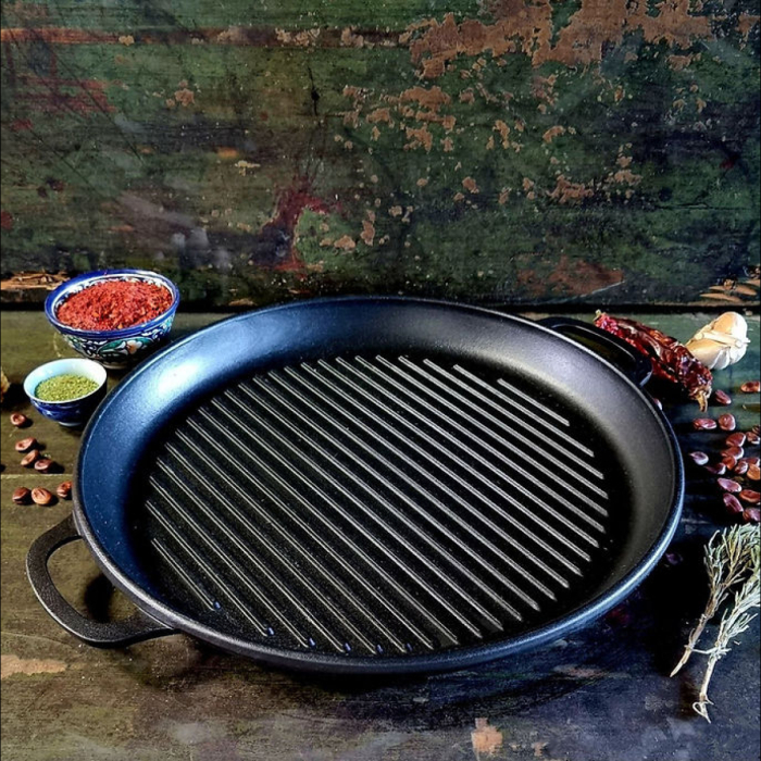 Set Ceaun din Fonta Maysternya V15CPGr – 15 L cu Capac Tigaie Grill [6]