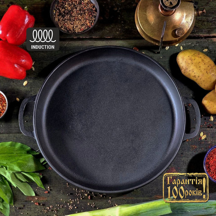 Set Ceaun din Fonta Maysternya V18CP – 18 L cu Capac Tigaie [4]