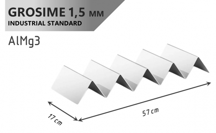 Suport Sandwich Soing, Aluminiu, 57 x 17 cm, 6-7 buc. [5]