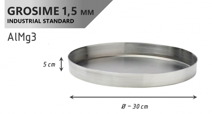 Tava Patiserie Soing, Rotunda, Aluminiu 1,5 mm, 30 x 5 cm [4]