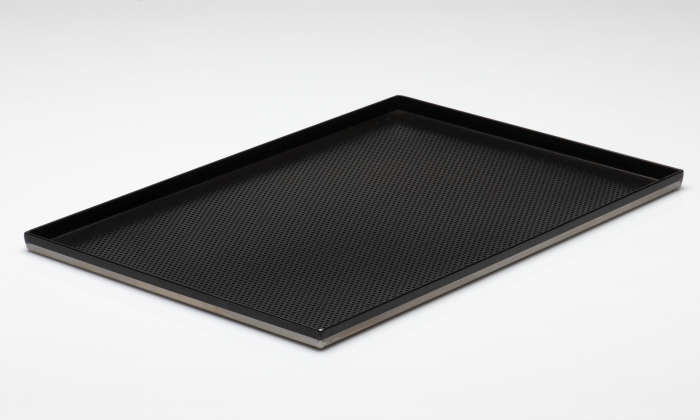 Tava Patiserie Perforata Soing, Antiaderenta, Dreptunghiulara, Aluminiu 1,5 mm, 60 x 40 x 2 cm, 4 laturi 90° [3]