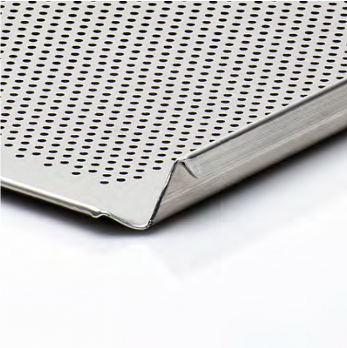 Tava Patiserie Perforata Soing, Dreptunghiulara, Aluminiu 1,5 mm, 60 x 40 cm, 3 laturi 90° [2]