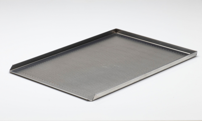 Tava Patiserie Perforata Soing, Dreptunghiulara, Aluminiu 1,5 mm, 60 x 40 cm, 3 laturi 90° [3]