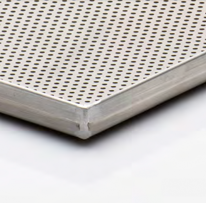 Tava Patiserie Perforata Soing, Dreptunghiulara, Aluminiu 2,0 mm, 60 x 40 x 2 cm, 4 laturi 90° [2]