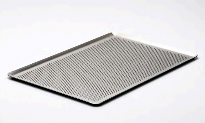 Tava Patiserie Perforata Soing, Dreptunghiulara, Aluminiu 2,0 mm, 53 x 32,5 cm, All around 45° [3]