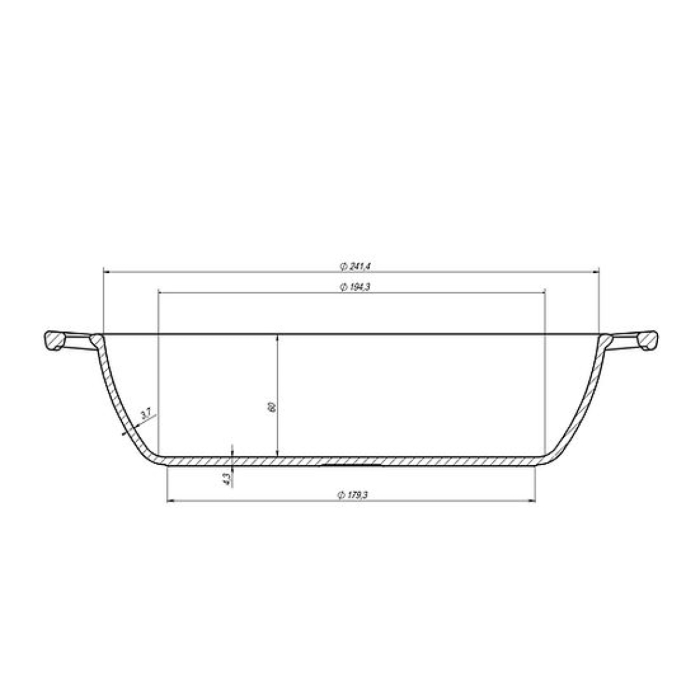 Tigaie Aadanca din Fonta Maysternya T102 – 24x6 cm [6]