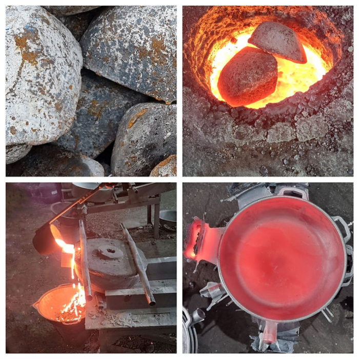 Tigaie din Fonta cu maner din lemn Maysternya T304 – 24x6 cm [9]