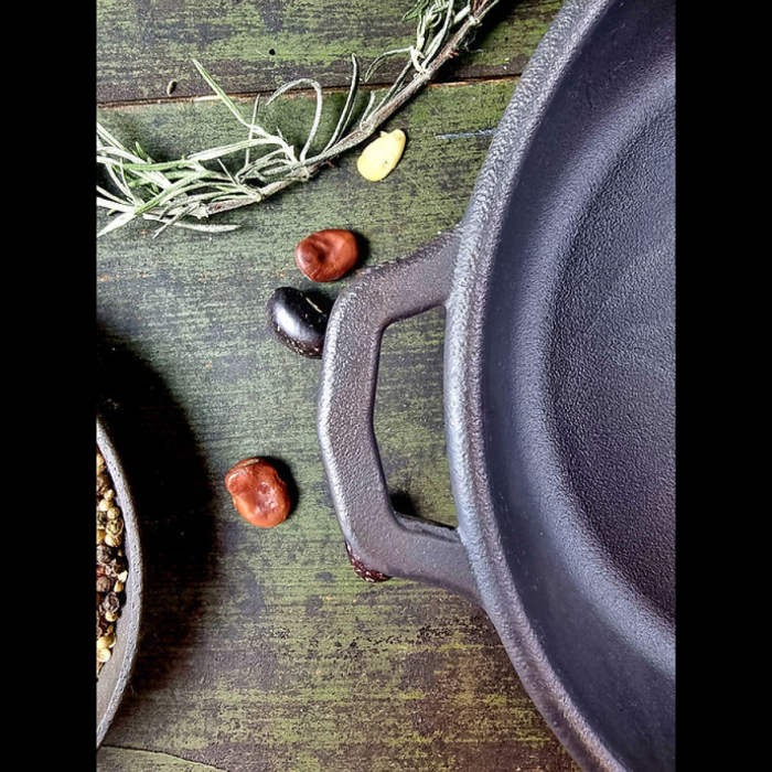 Tigaie din Fonta cu maner din lemn Maysternya T304 – 24x6 cm [5]