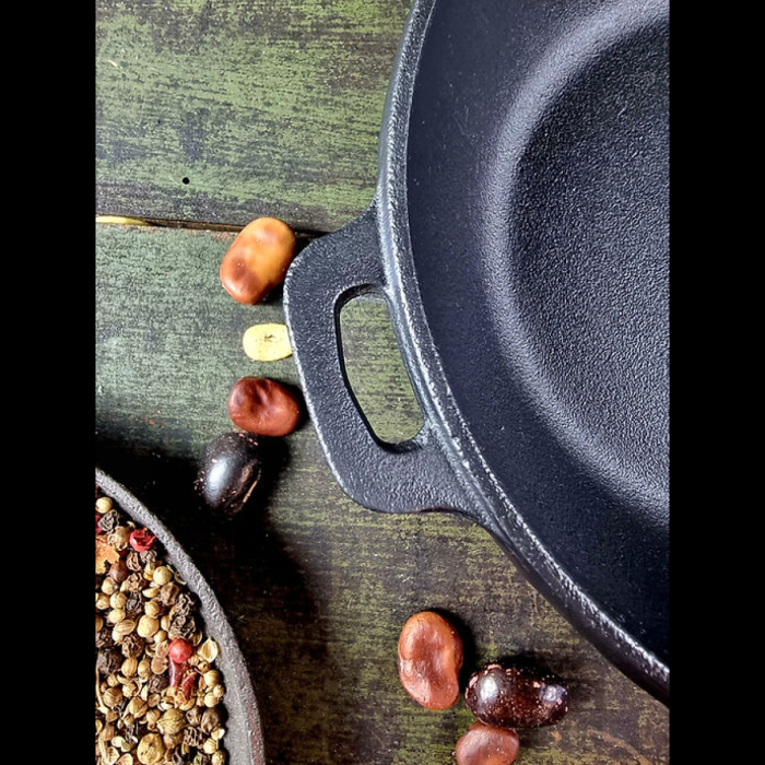 Tigaie din Fonta cu maner din lemn Maysternya T305 – 26x6 cm [5]