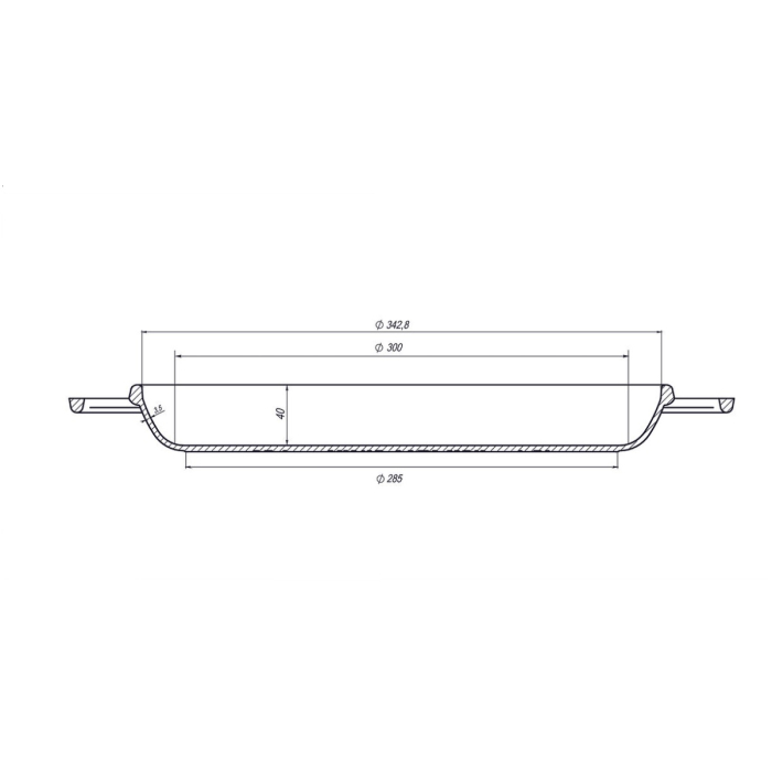 Tigaie din Fonta Maysternya 340-40 – 34x4 cm [6]