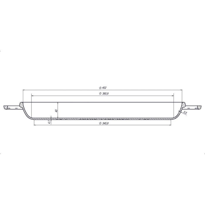 Tigaie din Fonta Maysternya 400-40 – 40x4 cm [6]