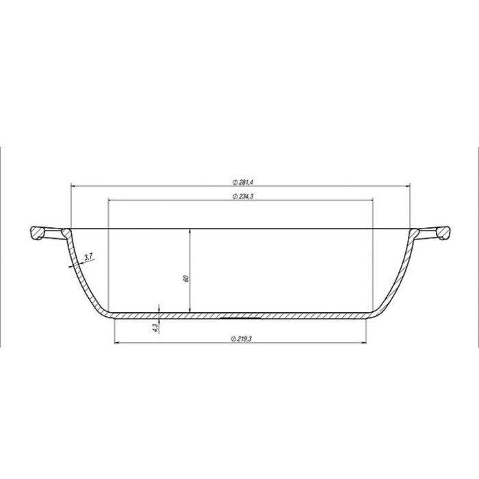 Tigaie din Fonta Maysternya T104 – 28x6 cm [6]