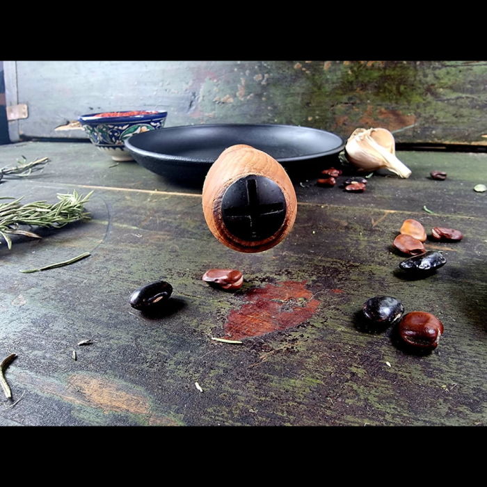 Tigaie din Fonta cu maner din lemn pentru Clatite Maysternya T301 – 24x2.5 cm [6]