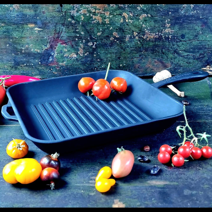 Tigaie Grill cu Maner din Fonta Maysternya – 28x28x4 cm [3]