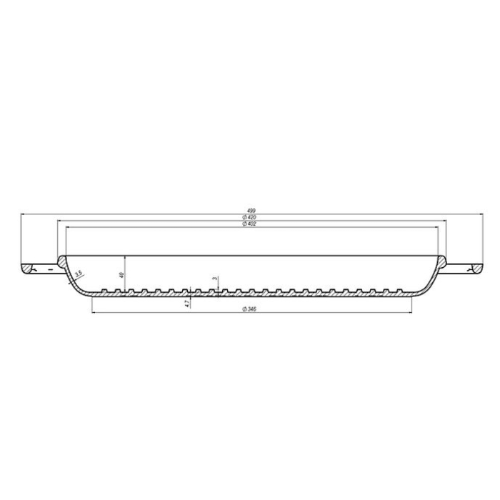Tigaie Grill din Fonta Maysternya 400-40Gr – 40x4 cm [6]