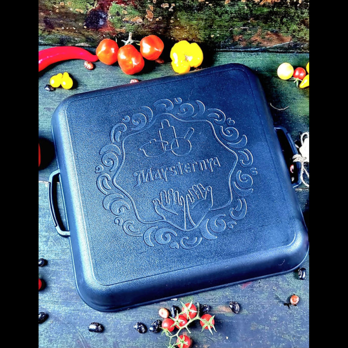 Tigaie Grill din Fonta Maysternya T309 – 35x35x4 cm [5]